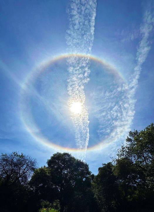 ¡Asi luce el halo solar desde nuestro TenangoDelValle Jaxiel Diaz