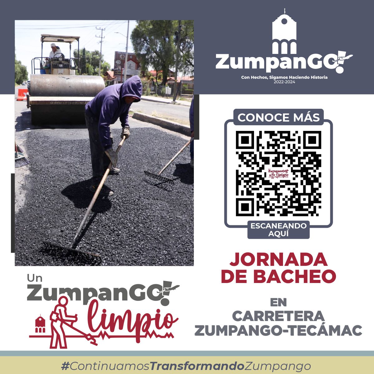 ¡Atencion ciudadanos de Zumpango La direccion de Servicios Publicos ha