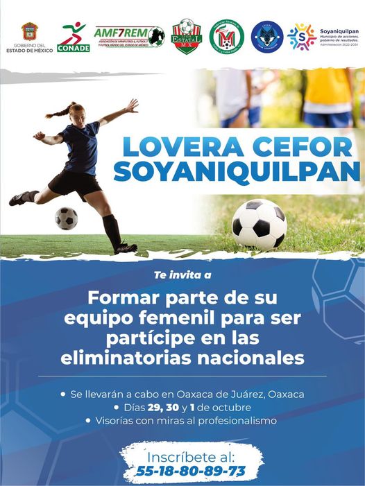 ¡Atencion mujeres futbolistas Les invitamos a integrarse y vivir esta