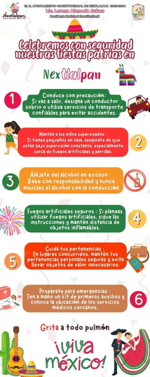 ¡Celebremos con seguridad nuestras fiestas patrias en