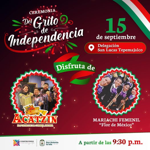 ¡Celebremos que somos muy mexicanos El GritoDeIndependencia lo daremos en