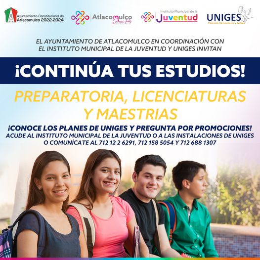 ¡Continua tus estudios Consulta mas informacion aqui