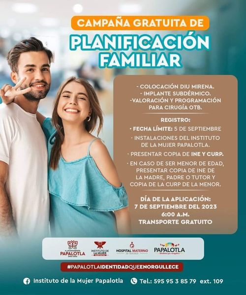 ¡Forma parte de esta campana gratuita de planificacionfamiliar