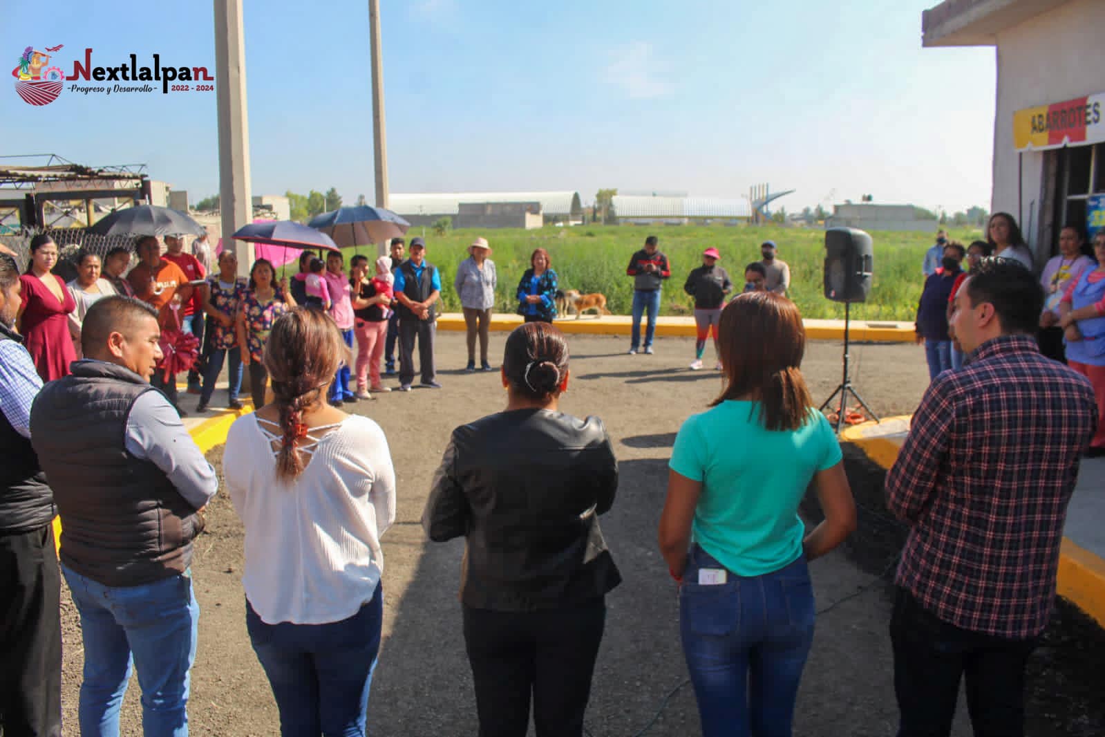 ¡INAUGURACION DE OBRA GUARNICIONES Y BANQUETAS PINTURA Y APLICACION DE