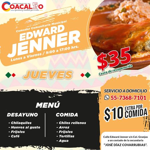 ¡Jueves de chilaquiles en el comedor comunitario Edward Jenner Te