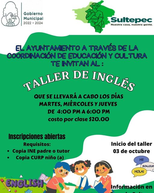 ¡La Coordinacion de Educacion y Cultura del Ayuntamiento de Sultepec