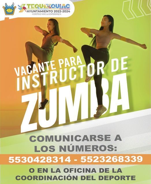 ¡La coordinacion del deporte te esta buscando Si eres instructora