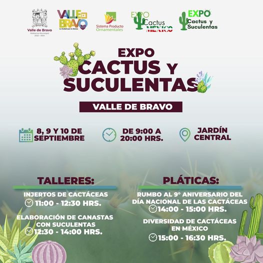 ¡Las y los invitamos a nuestra Expo Cactus y Suculentas