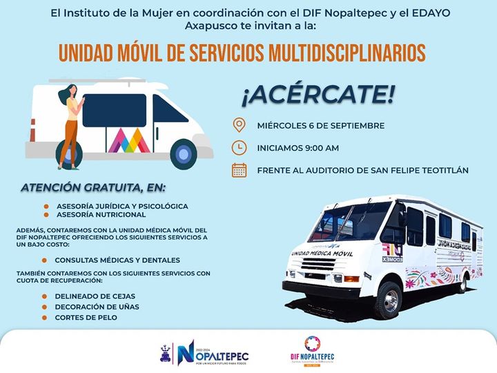 ¡Llego la unidad movil de servicios multidisciplinarios a San Felipe