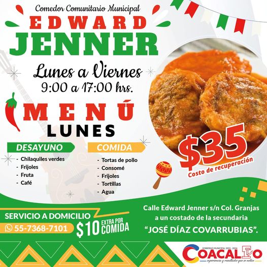 ¡Lunes de chilaquiles en el comedor comunitario Edward Jenner Te