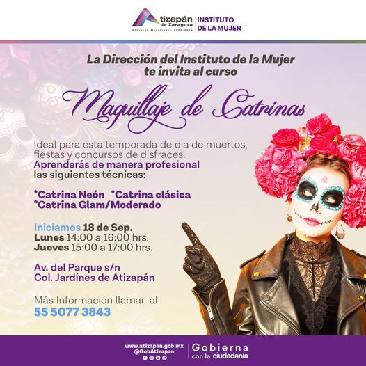 ¡Preparate para celebraciones de temporada y aprende Maquillaje de Catrinas