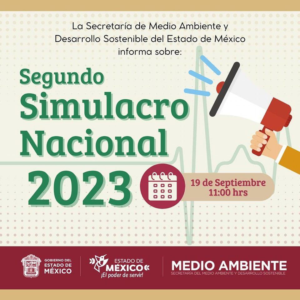 ¡SIMULACRO NACIONAL Este Martes 19 de Septiembre se realizara el