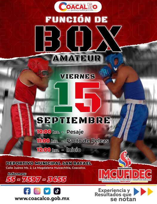 ¡Te invitamos a la funcion de Box Amateur Ven y