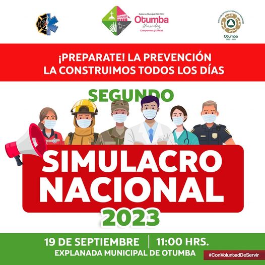 ¡Tomalo en cuenta El 19 de septiembre a las 1100