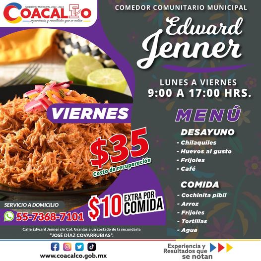 ¡Ven a probar una rica cochinita pibil en el comedor