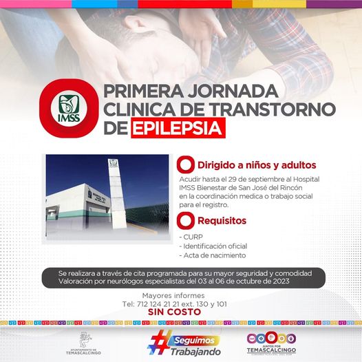 ¡¡Primera Jornada Clinica de Transtorno de Epilepsia Si usted tiene