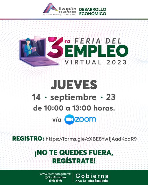 ¿Buscas empleo No te pierdas de nuestra Tercera Feria del