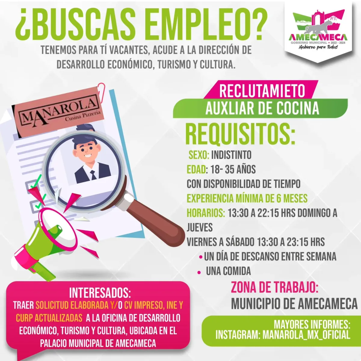 ¿Estas en busca de empleo En el gobierno de Amecameca scaled