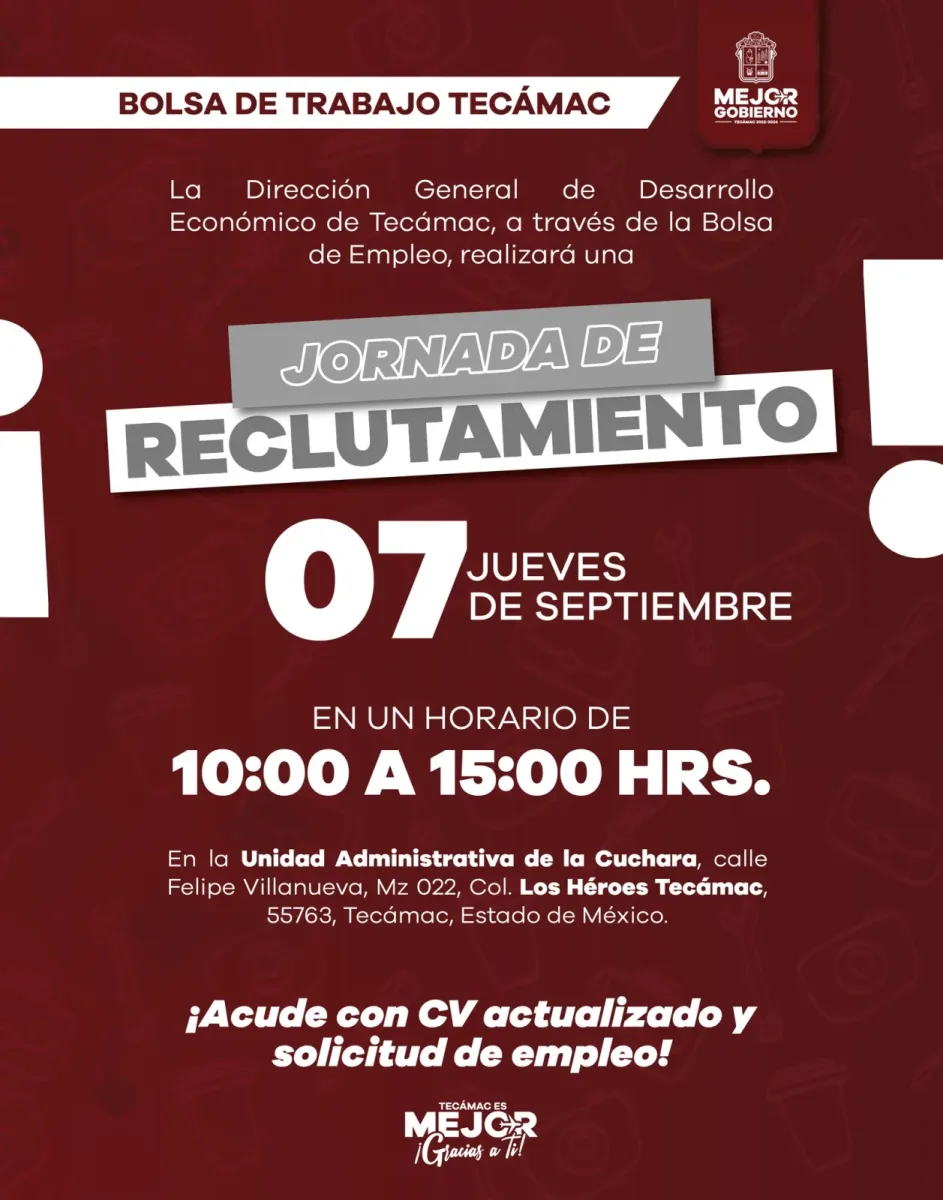 ¿Estas en busqueda de empleo En nuestra BolsadeEmpleoTecamac consigue un scaled