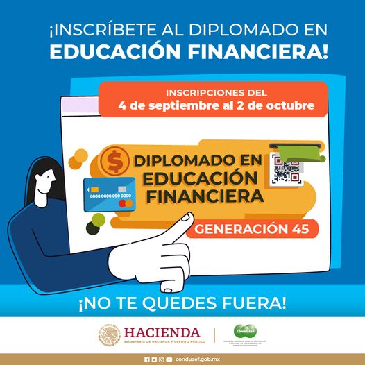 ¿Ya te inscribiste al diplomado en educacion financiera