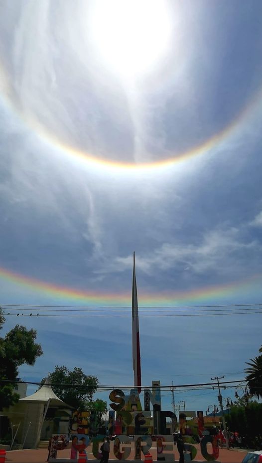 ¿Ya viste el Halo solar del dia de hoy