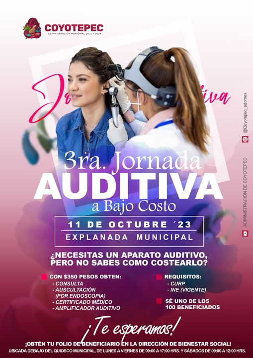 𝗧𝗘𝗥𝗖𝗘𝗥𝗔 𝗝𝗢𝗥𝗡𝗔𝗗𝗔 𝗔𝗨𝗗𝗜𝗧𝗜𝗩𝗔 Te esperamos en la 𝟑𝐫𝐚 𝐉𝐨𝐫𝐧𝐚𝐝𝐚