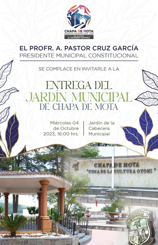 1696277119 Cordialmente invitados para la entrega formal de nuestro emblematico jardin jpg