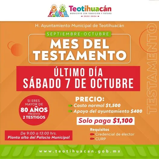 1696282028 Proximo sabado 7 de octubre ultimo dia para realizar testamento jpg