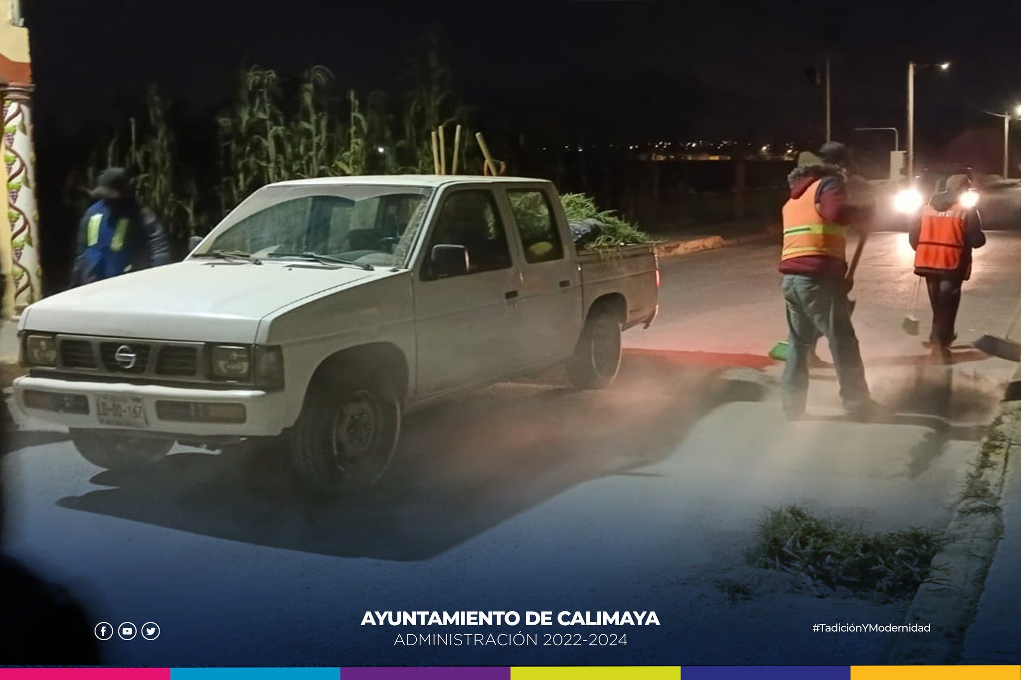 1696356799 393 El Programa de Barrido Nocturno continua en la Cabecera Municipal