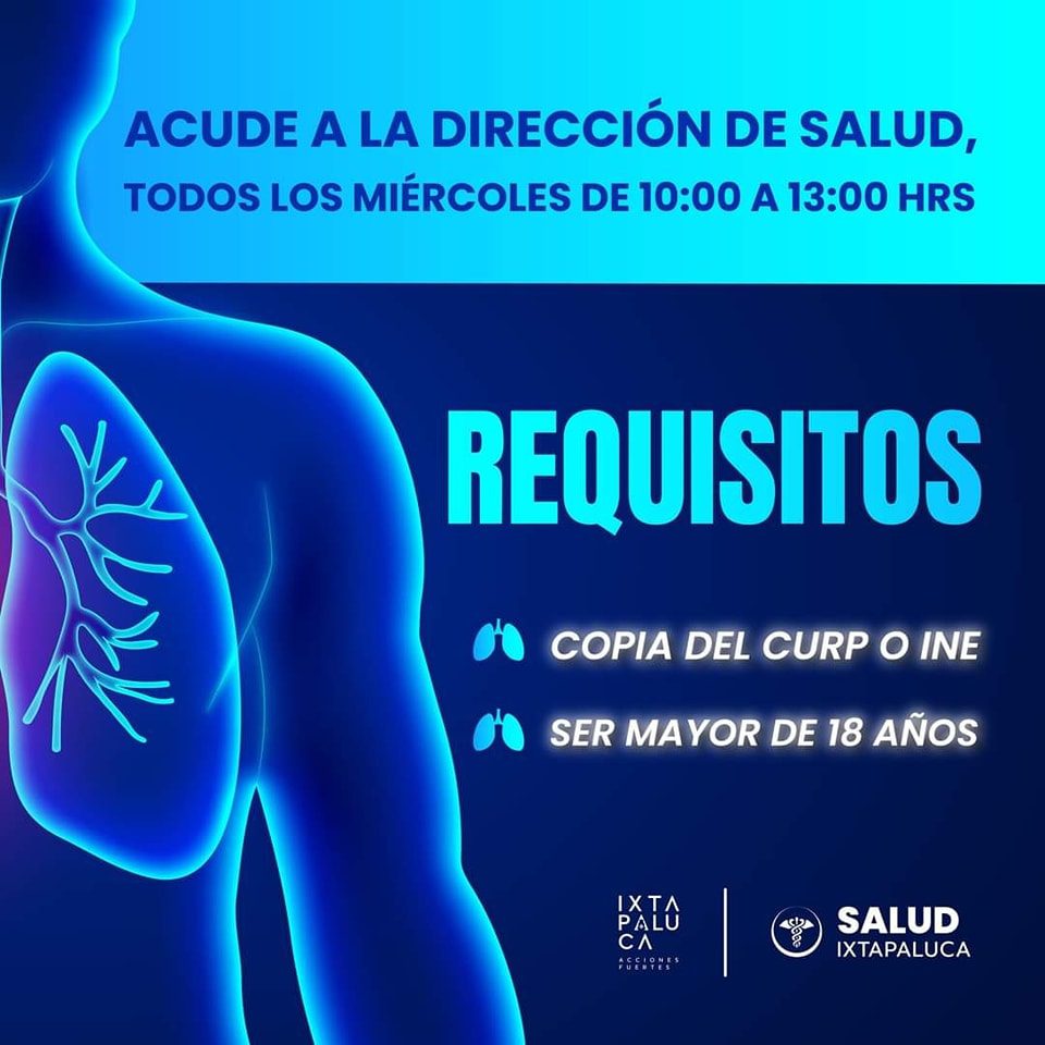 1696359903 582 ¡PRUEBAS GRATUITAS DE TUBERCULOSIS Acude todos los miercoles a la