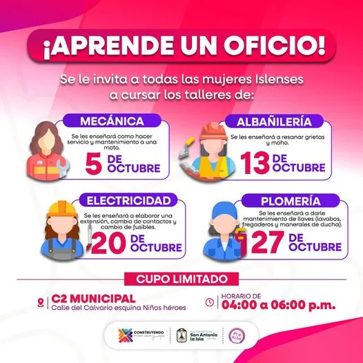 1696368916 Vecinas les invitamos a aprender un oficio tenemos talleres de jpg