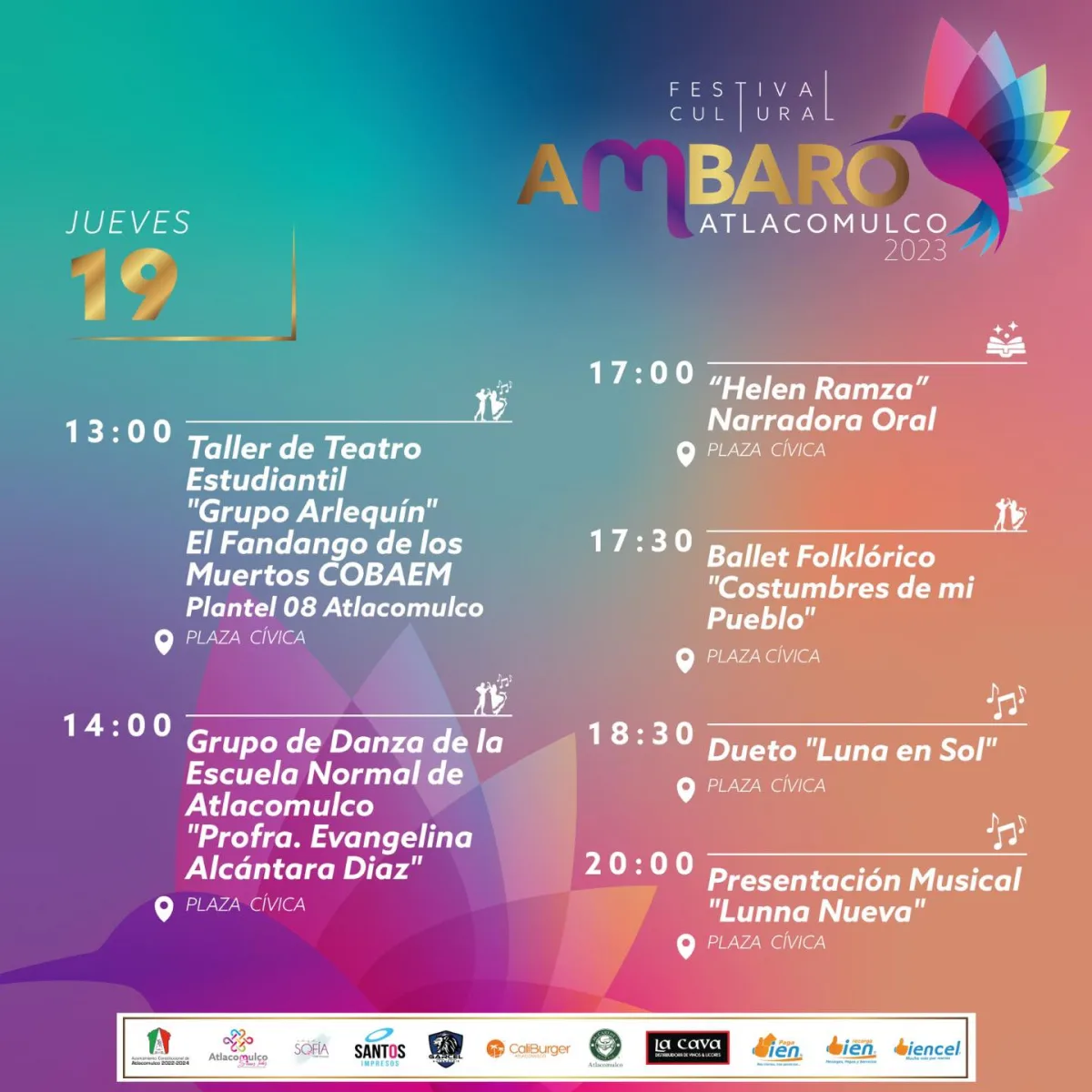 1696371331 120 ¡Conoce la programacion por dia del Festival Cultural Ambaro Participa