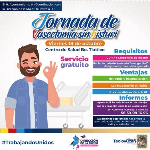 1696462245 Jornada de Vasectomia Sin Bisturi TrabajandoUnidos jpg