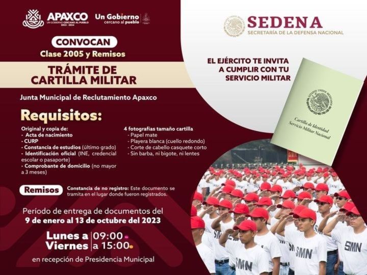 1696515322 86 ¡ULTIMOS DIAS TRAMITA TU CARTILLA MILITAR