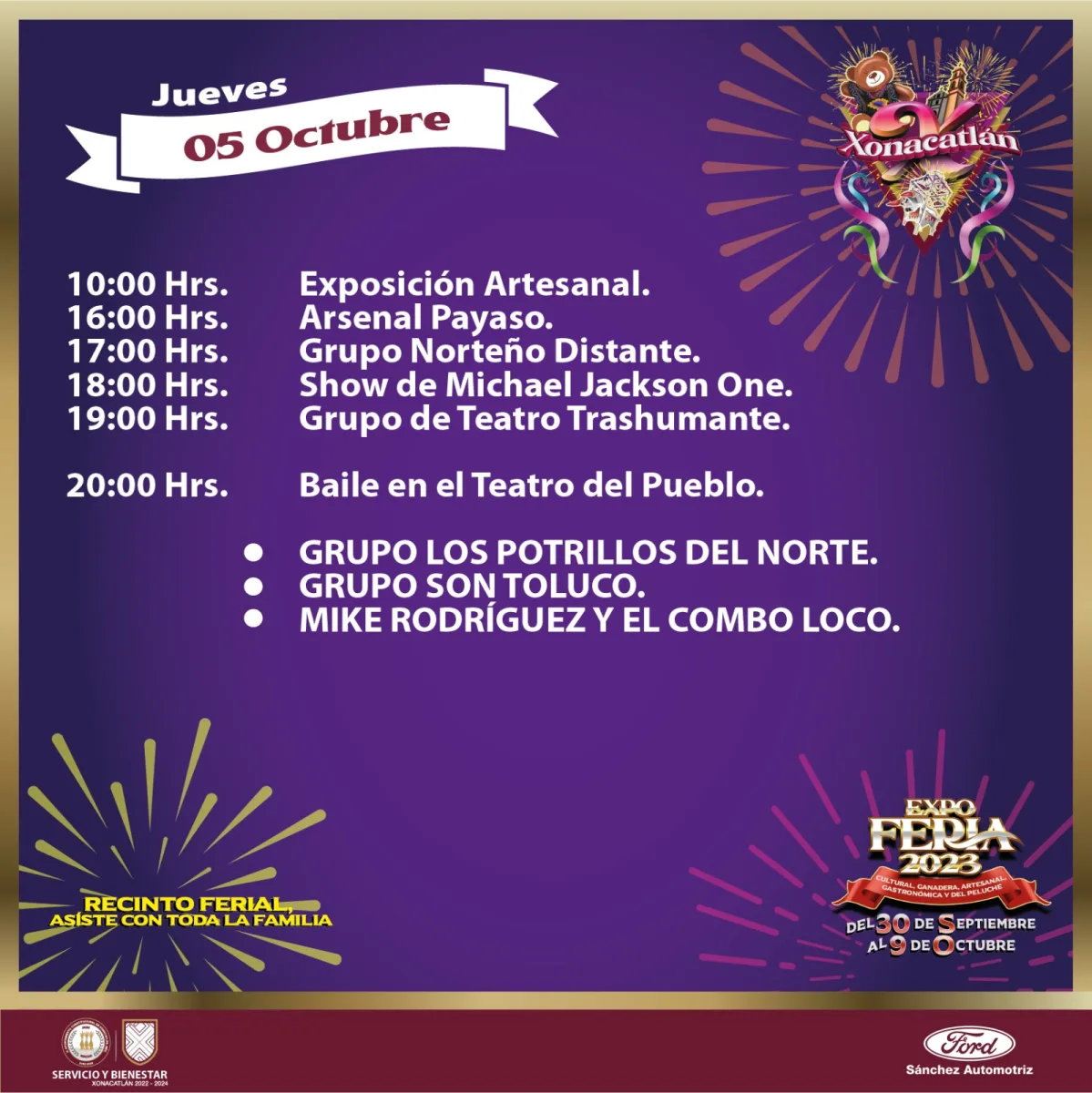 1696530534 ExpoFeriaXonacatlan2023 Hoy jueves continuamos con una amplia gama de