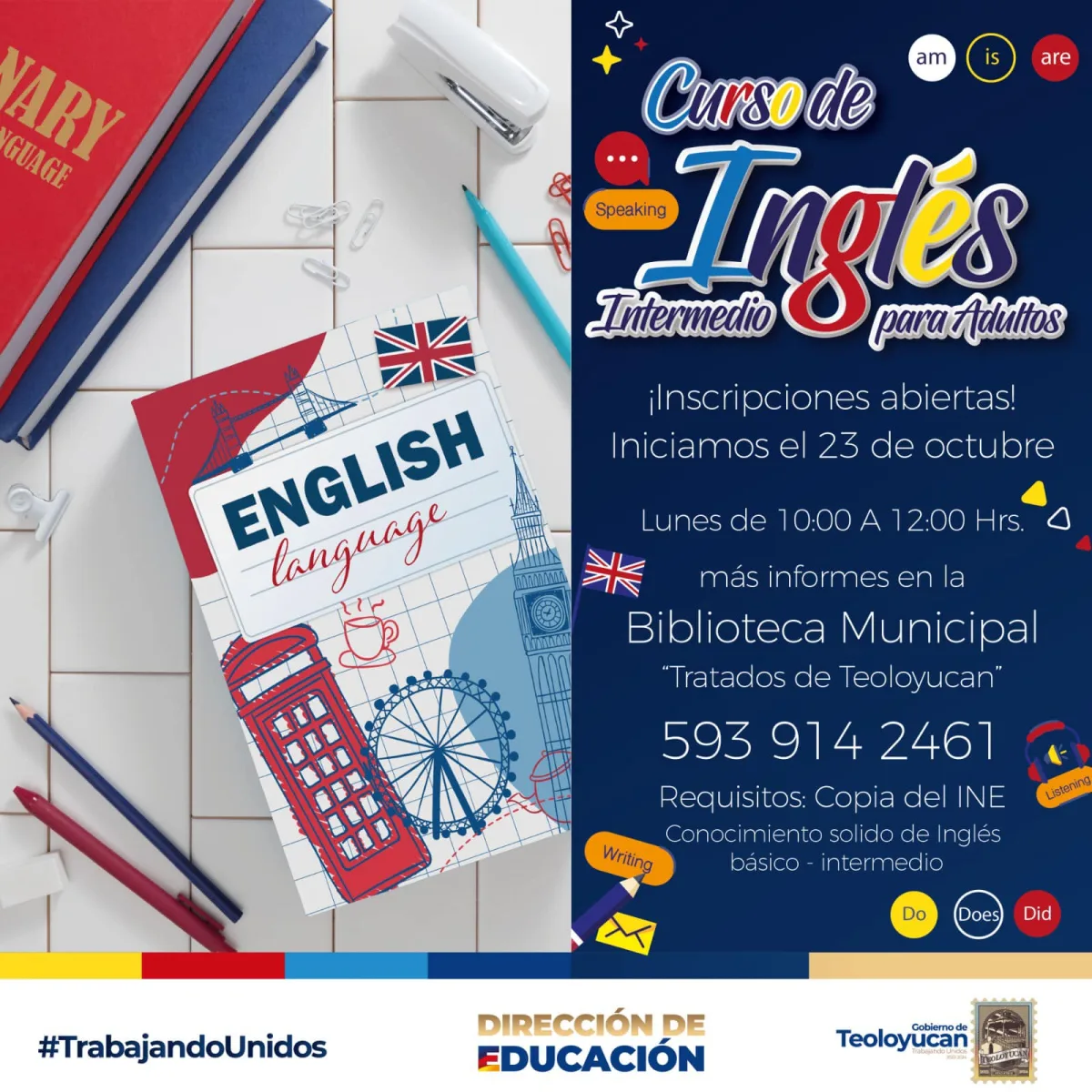 1696541391 614 Cursos de Ingles El H Ayuntamiento de Teoloyucan a traves