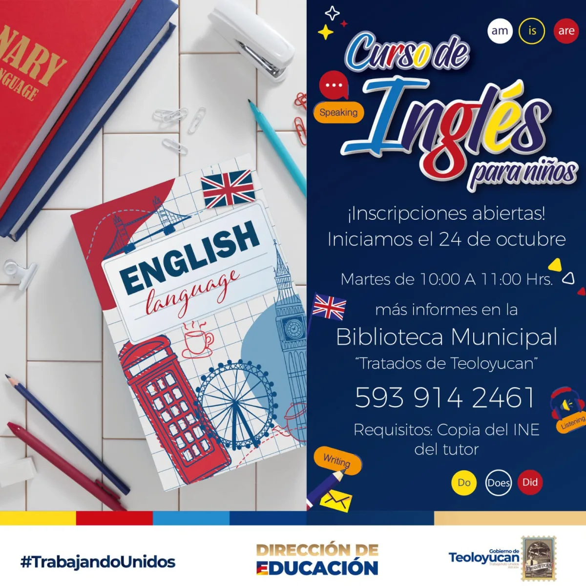 1696541397 328 Cursos de Ingles El H Ayuntamiento de Teoloyucan a traves