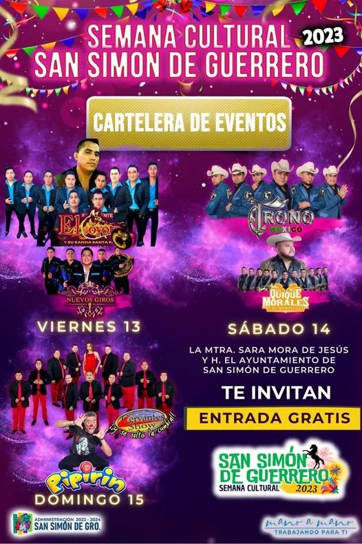 1696632664 Cartelera oficial de la semana cultural por el 142 aniversario jpg