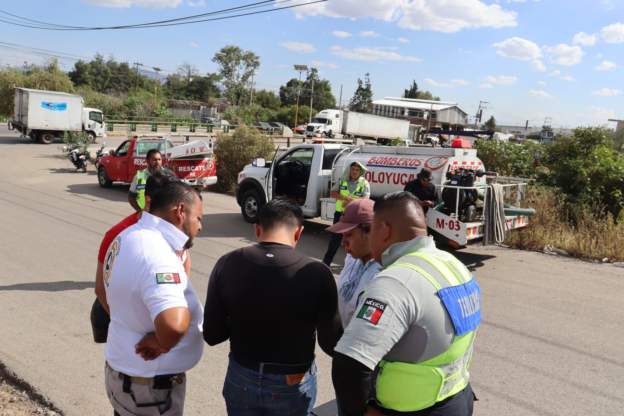 1696685138 588 Elementos de Proteccion Civil y Bomberos de Teoloyucan en coordinacion