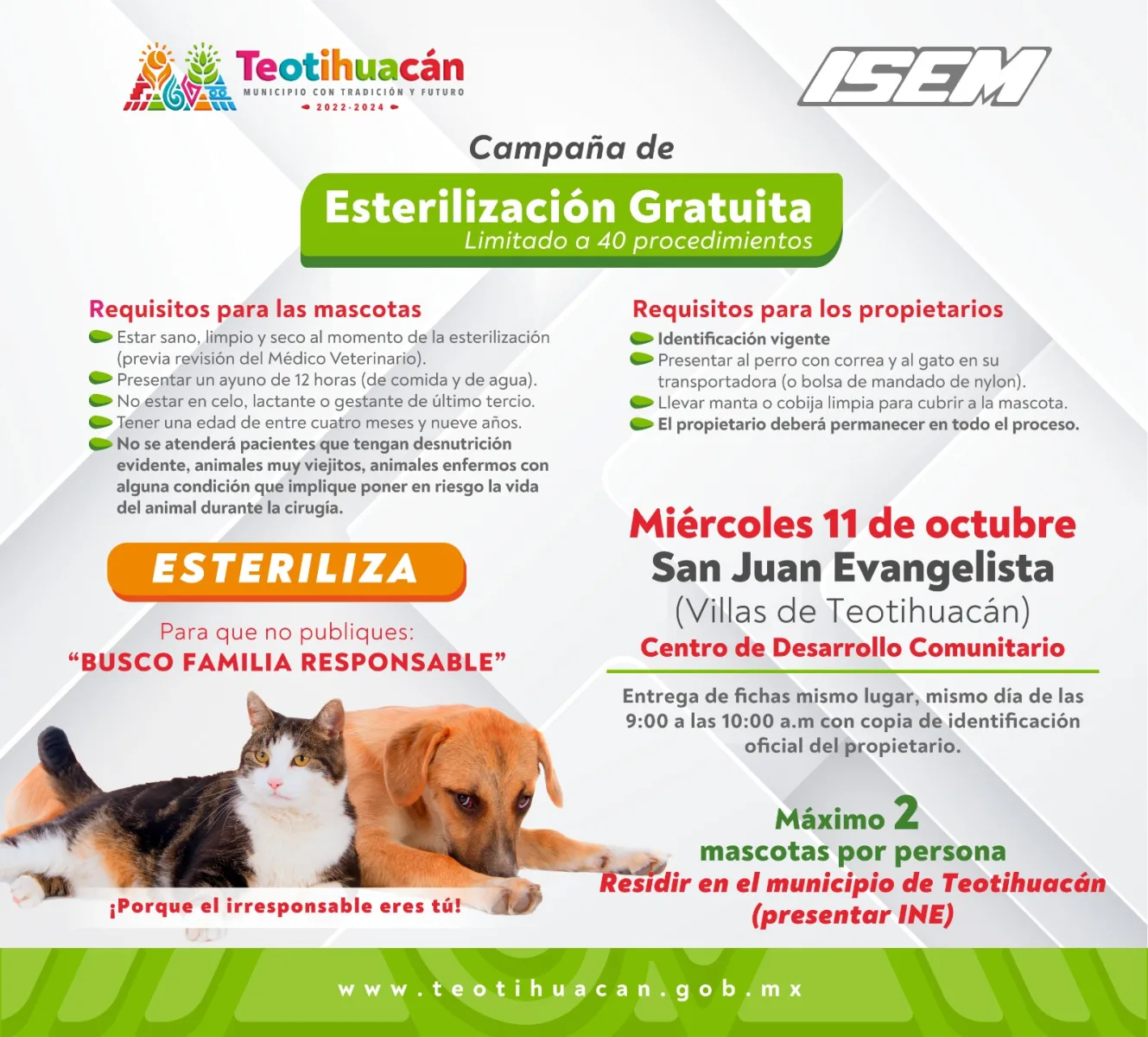 1696714141 745 Proximas Campanas de Esterilizacion Gratuita