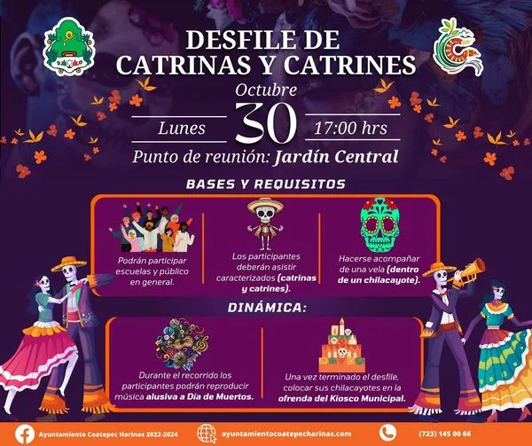 1696955251 Segundo Desfile de CatrinasYCatrines El Ayuntamiento Coatepec Harinas 2022 20 jpg