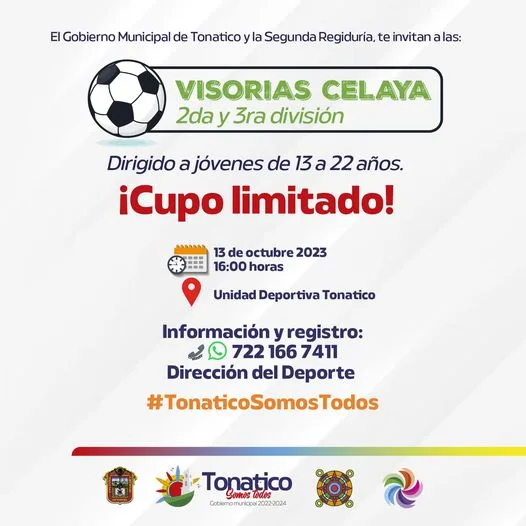 1697047462 OPORTUNIDAD PARA LOS JOVENES DEPORTISTAS TONATIQUENSES Comuniquense al numero jpg