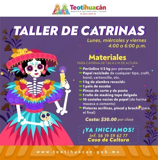 1697050618 La Coordinacion de Casa de Cultura de Teotihuacan te invita jpg