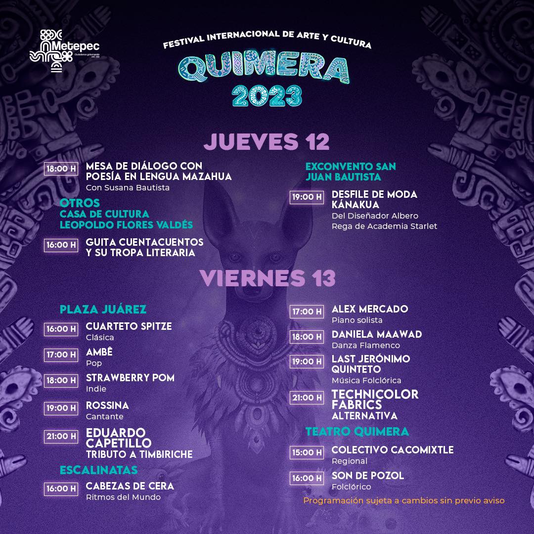 1697123480 269 Dia 7 Quimera2023 ¡Ven a Metepequear Consulta todos los eventos