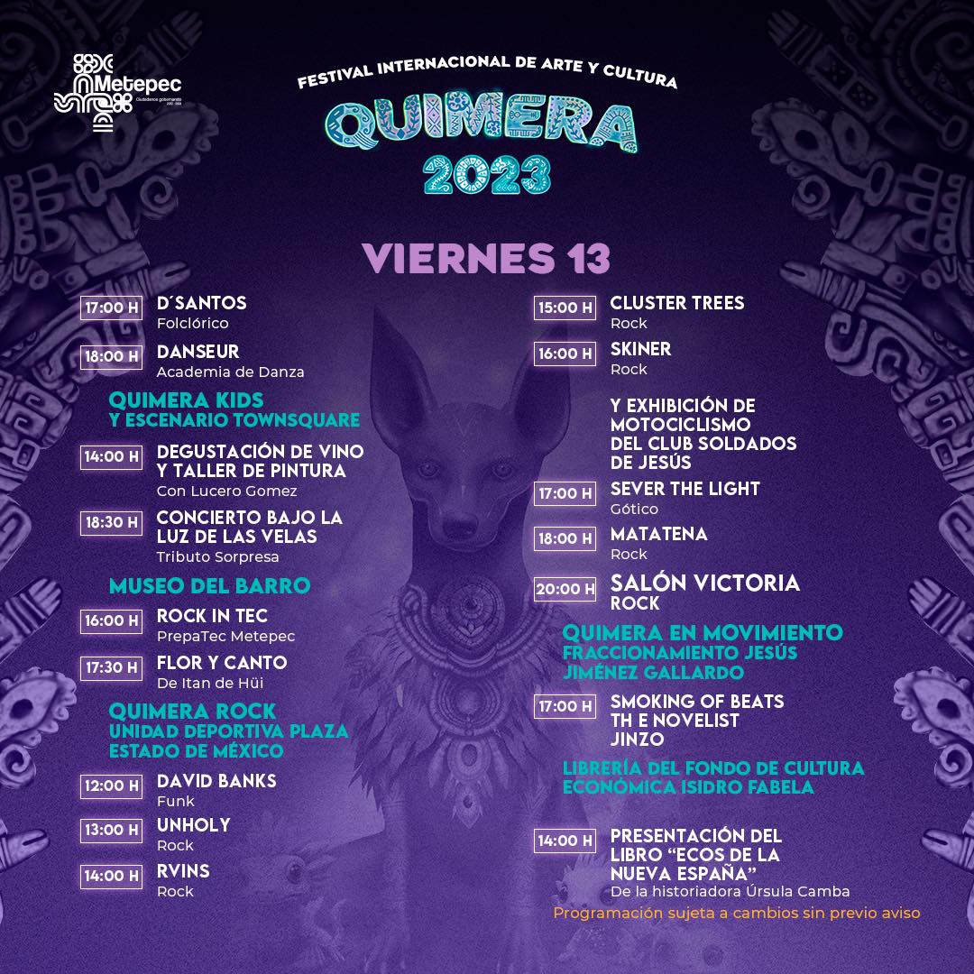 1697210118 996 Dia 8 Quimera2023 ¡Los esperamos Consulta todos los eventos que