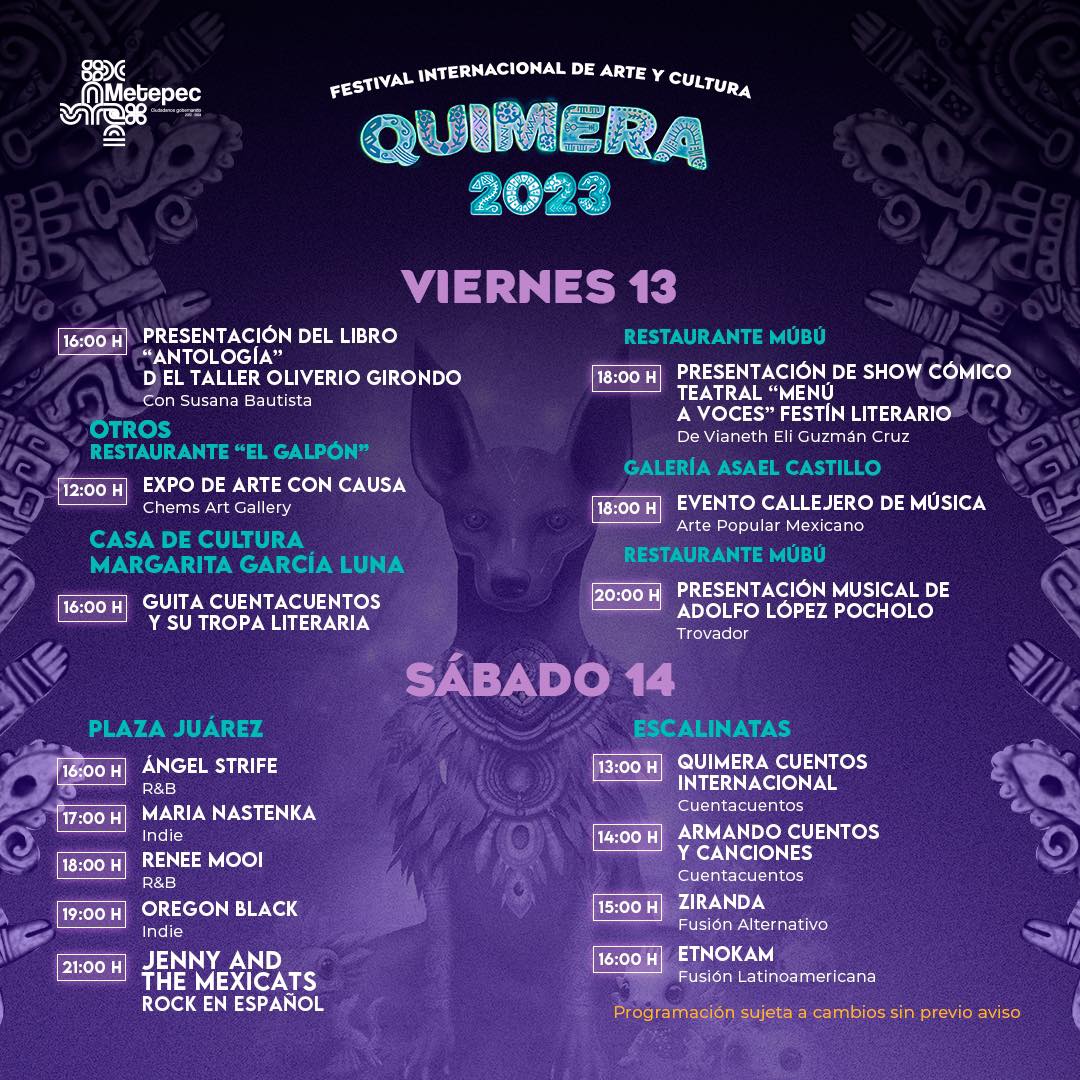 1697210123 263 Dia 8 Quimera2023 ¡Los esperamos Consulta todos los eventos que