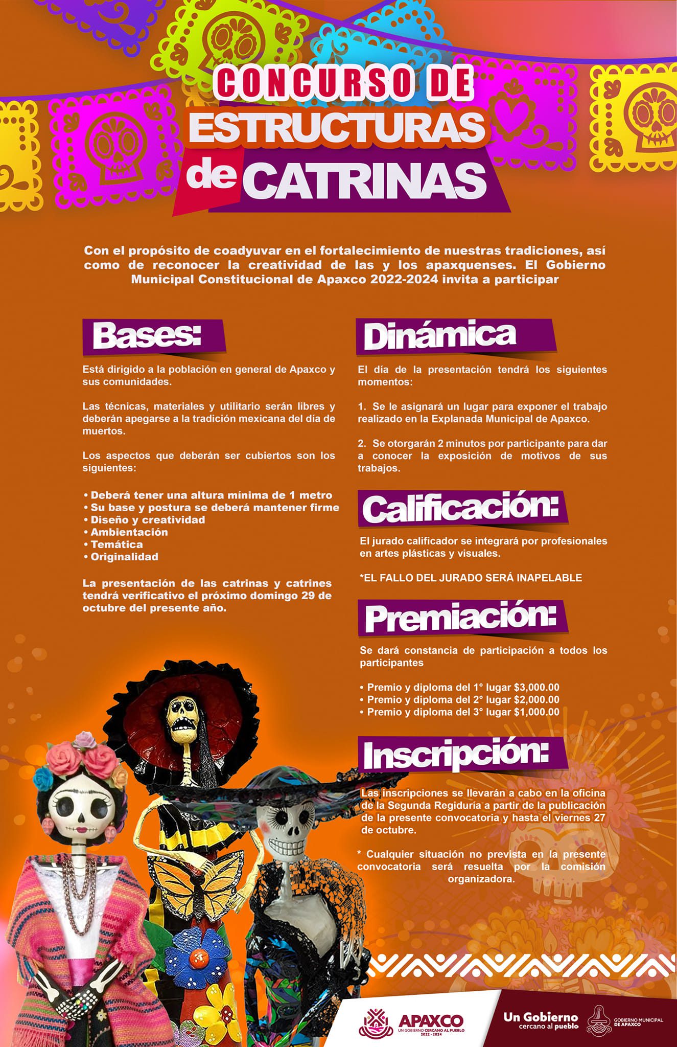 1697241017 238 PARTICIPA EN LOS CONCURSOS DE CALAVERITAS LITERARIAS ESTRUCTURAS DE CATRINAS