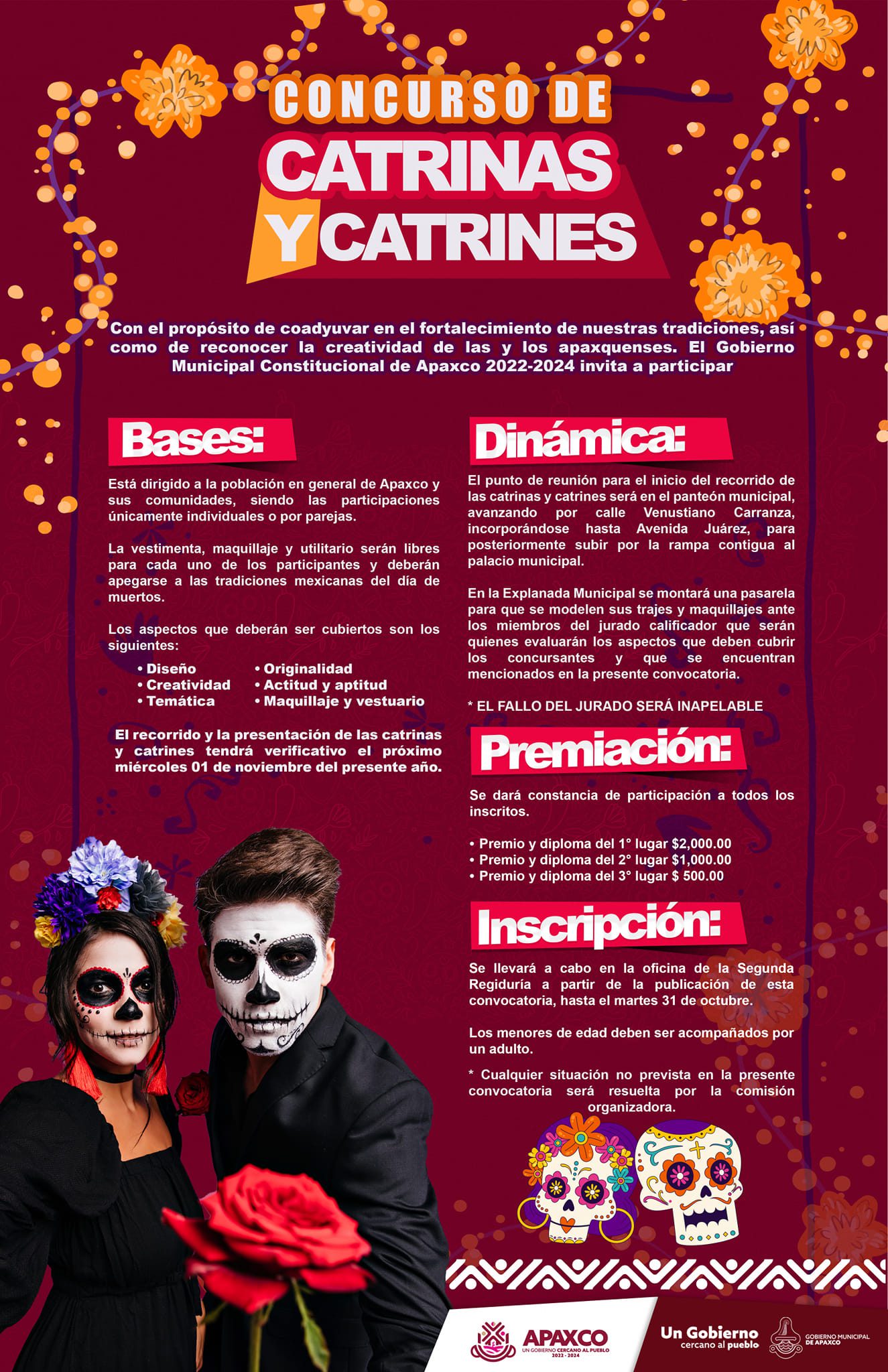 1697241023 802 PARTICIPA EN LOS CONCURSOS DE CALAVERITAS LITERARIAS ESTRUCTURAS DE CATRINAS