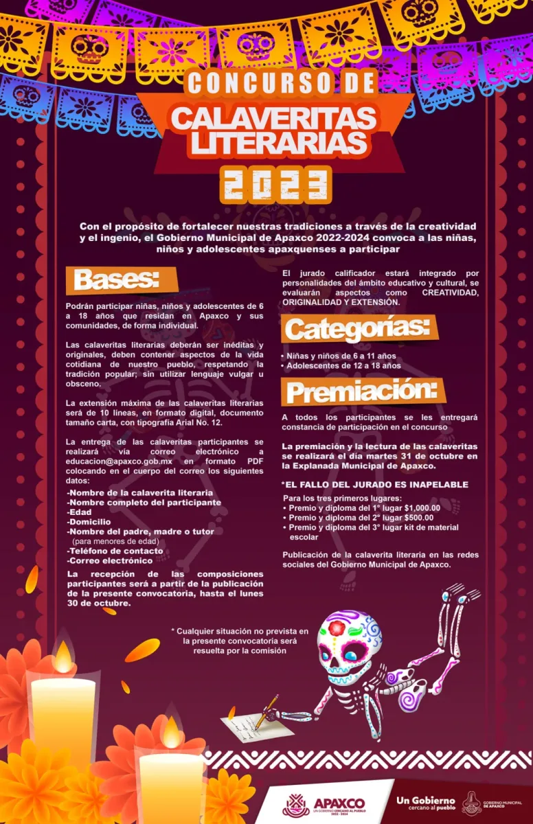 1697241043 PARTICIPA EN LOS CONCURSOS DE CALAVERITAS LITERARIAS ESTRUCTURAS DE CATRINAS scaled