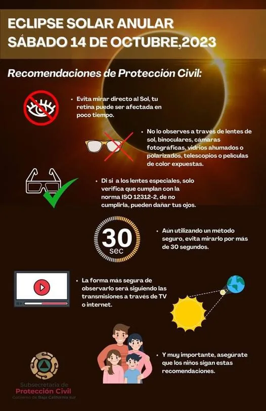 1697294138 Sigue las recomendaciones para el Eclipse Solar Lunar del dia jpg